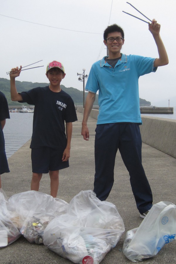 2013/06/14　鍋串漁港にて